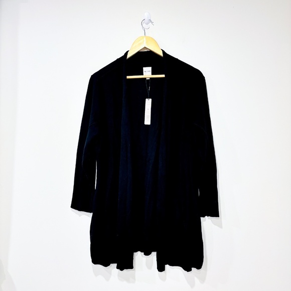 NIC+ZOE Black open cardigan - Picture 1 of 8